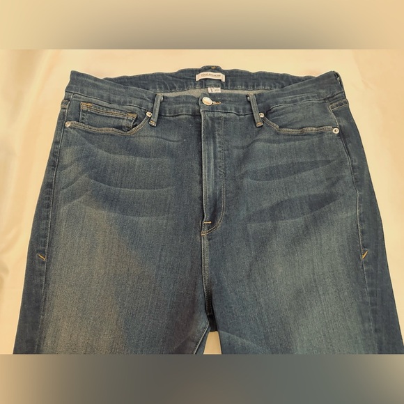 $149 GOOD AMERICAN Good Waist Made In USA Jeans Womens 22 Ankle 35x25” High-rise - Picture 11 of 15